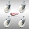 Service Caster 5 Inch SS Nylon Wheel Swivel 3/8 Inch Threaded Stem Caster Set SCC-SSTS20S514-NYS-381615-4 - alternate 3